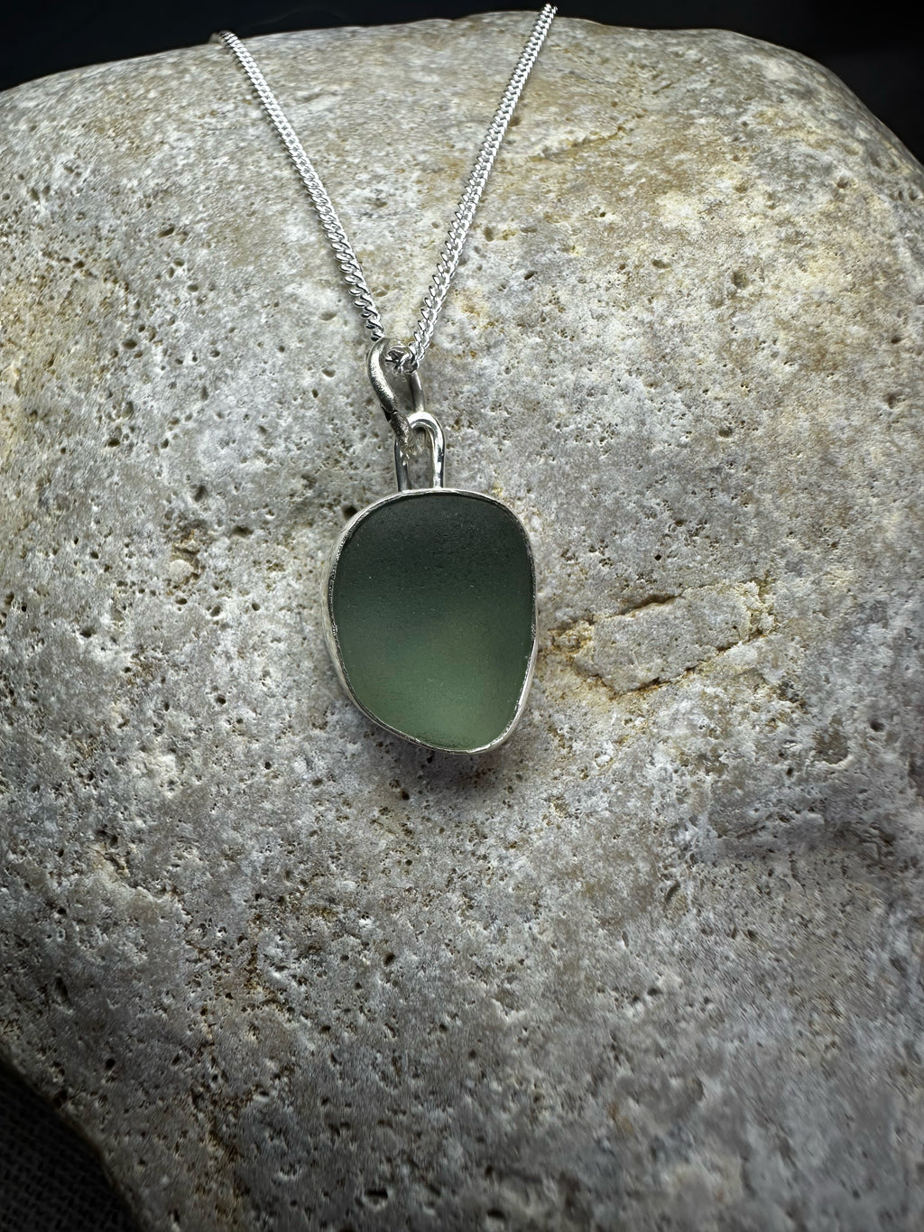 COLGANTE DE CRISTAL MARINO VERDE EUCALIPTO