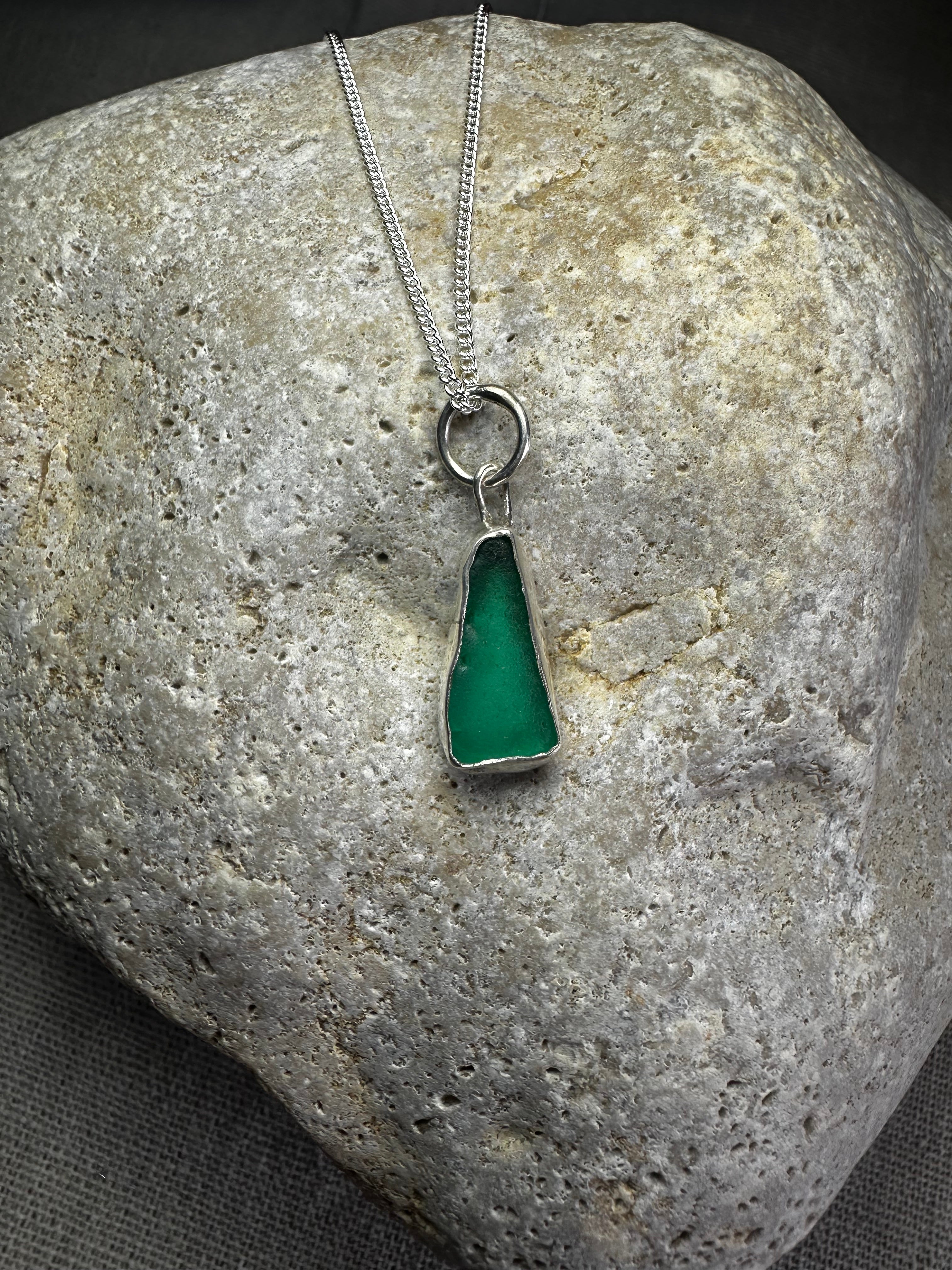 COLGANTE DE CRISTAL MARINO VERDE ESMERALDA