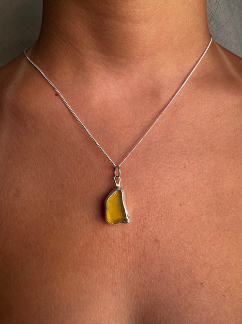 COLGANTE DE CRISTAL MARINO AMARILLO ÁMBAR