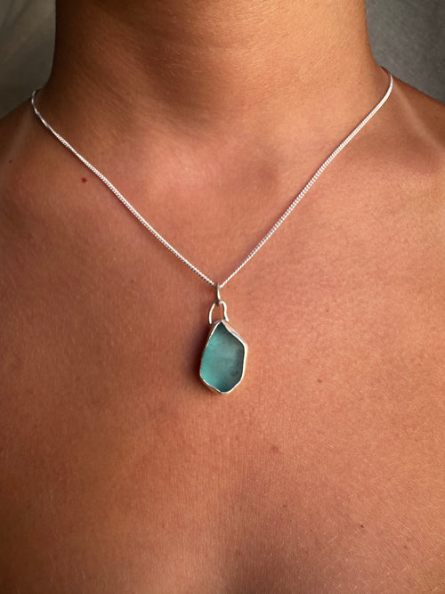 COLGANTE DE CRISTAL MARINO AZUL TURQUESA