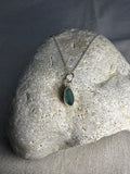 COLGANTE DE VIDRIO MARINO AZUL VERDOSO