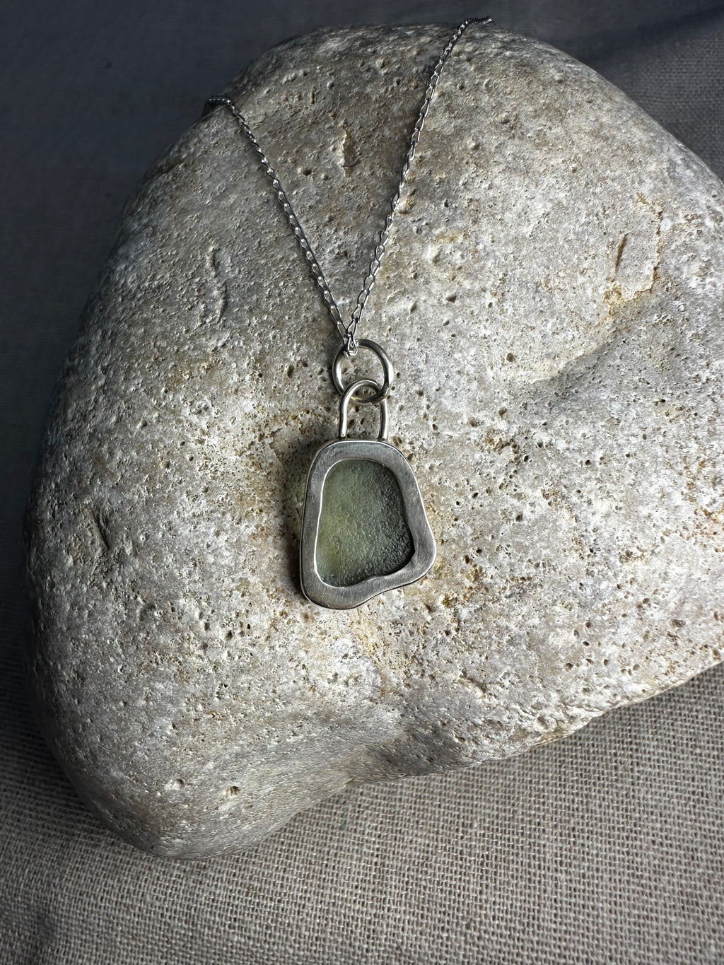 COLGANTE DE VIDRIO MARINO AGUAMARINA