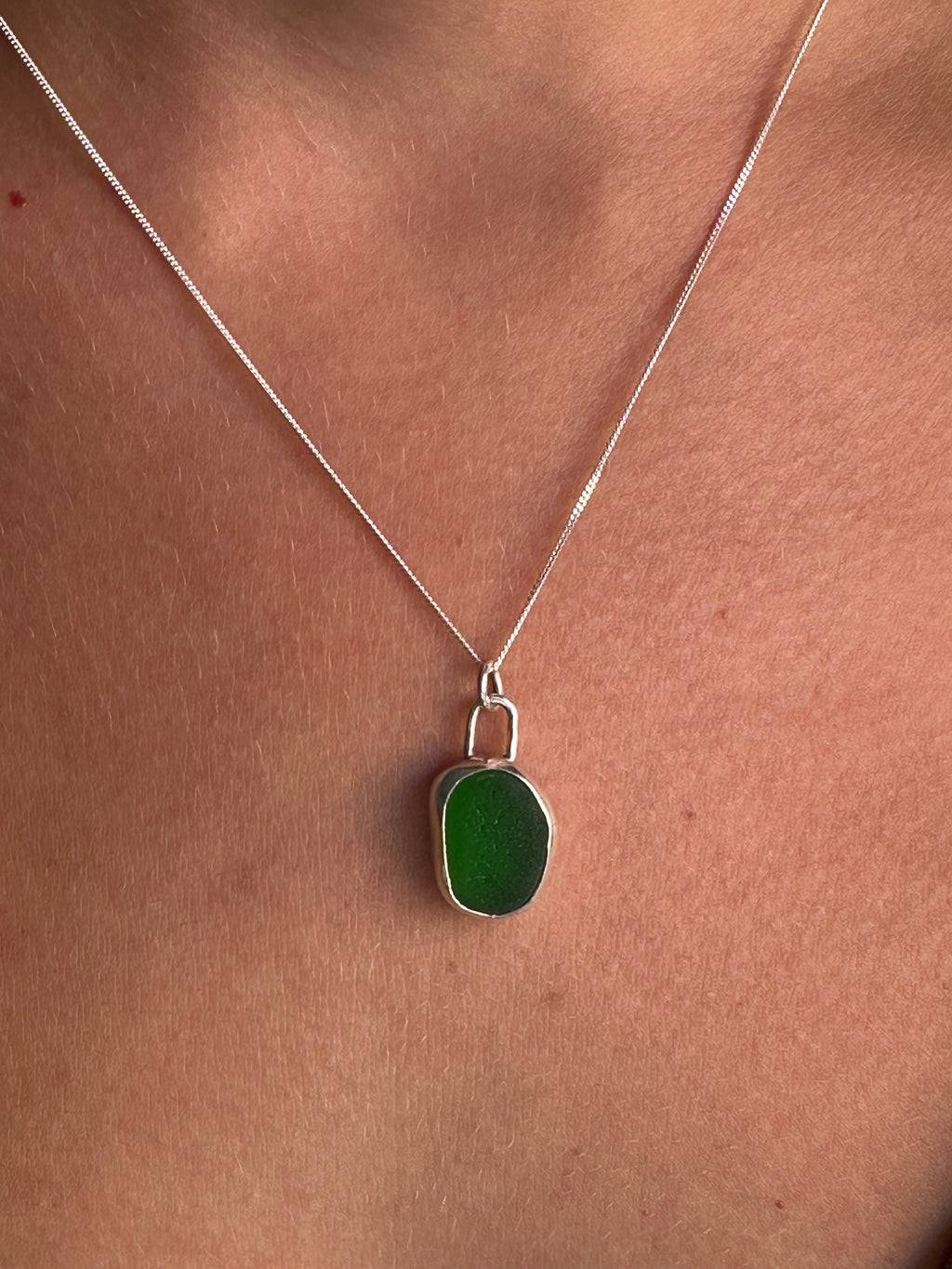 COLGANTE DE VIDRIO MARINO VERDE INTENSO